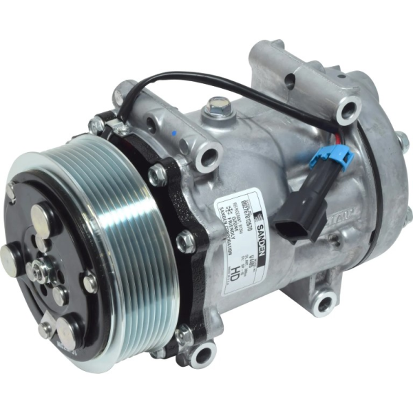 COMPRESOR SANDEN SD7H15 FREIGHTLINER M2 8 RANURAS 12V MONTAJE DIRECTO