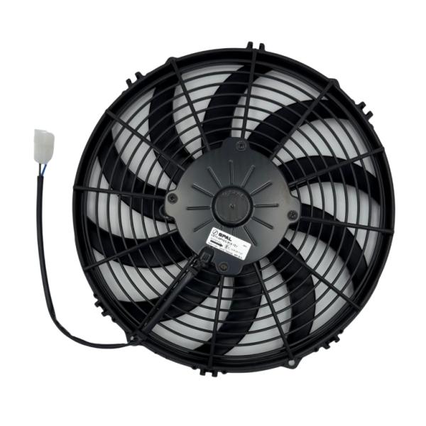 MOTOVENTILADOR DE CONDENSADOR SPAL 12" 12V EXTRACTOR ASPA CURVA