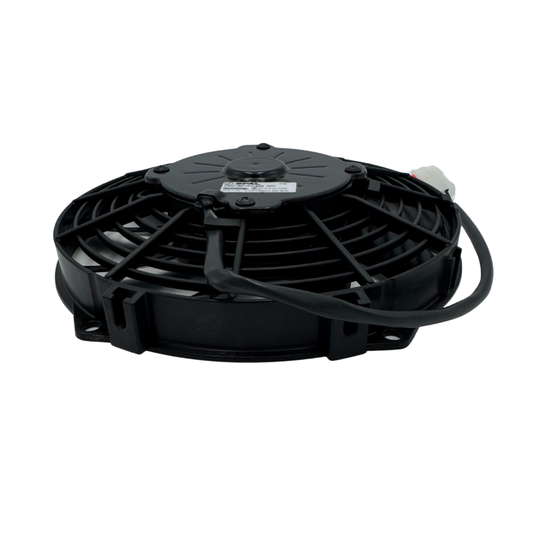 Motoventilador De Condensador Spal Original 9" 24V Empuje Aspa Curva - Imagen 2