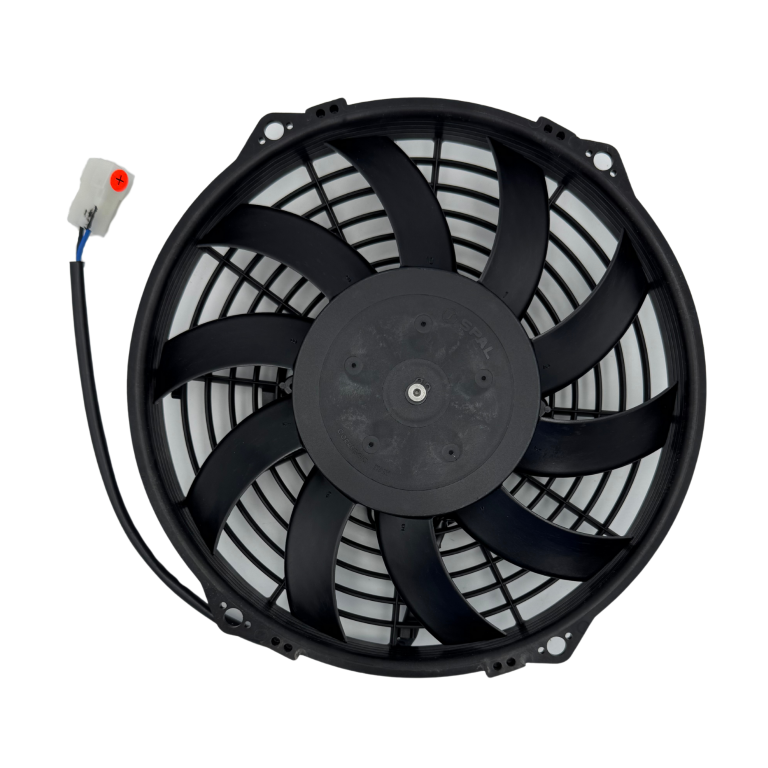 Motoventilador De Condensador Spal Original 9" 24V Empuje Aspa Curva - Imagen 3