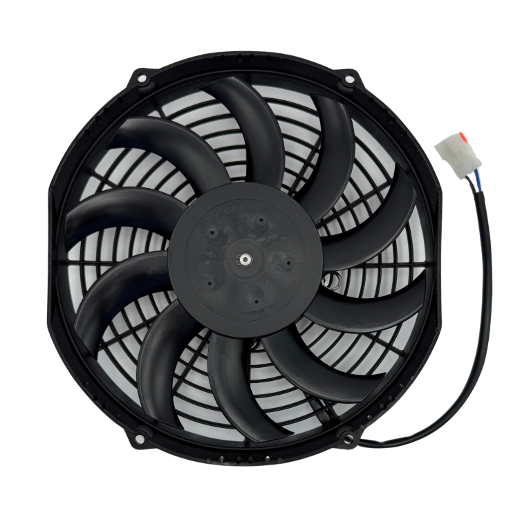 Motoventilador De Condensador Spal Original 10" 12V Extractor Curva Thermo King V Series - Imagen 3