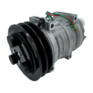 Compresor Valeo Original John Deere Caterpillar Tm21 2 Ranuras 24V Montaje Directo 145mm