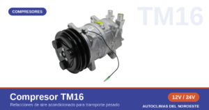 compresor TM16 de aire acondicionado para transporte pesado