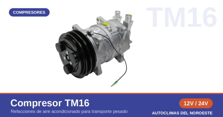 compresor TM16 de aire acondicionado para transporte pesado